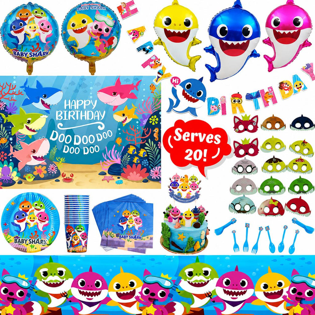 BABY SHARK PARTY SET